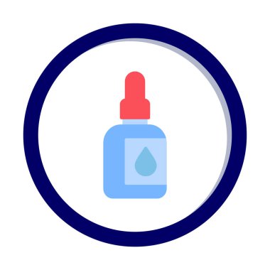 Ağız Aşısı Web simgesi, vektör illüstrasyonu