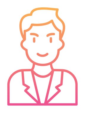 Aday erkekler simgesi, vektör illüstrasyonu 