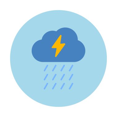 yağmur simgesi, vektör illüstrasyonu  