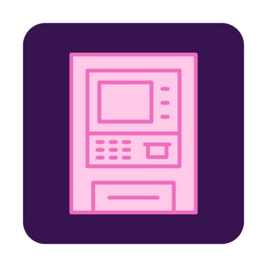 atm simge vektör illüstrasyonu 