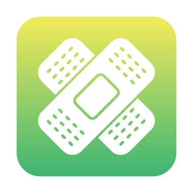 Yara bandı simgesi, vektör illüstrasyonu  