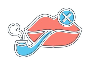 Proje ve eğlence için sigara içme simgesi yok