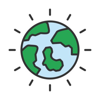 Earth Day icon vector illustration