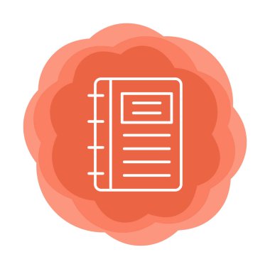 Not defteri web simge vektör çizim