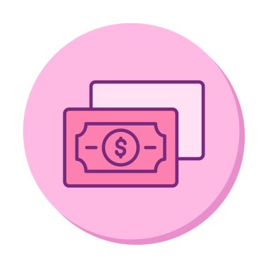 para düz simgesi, vektör illüstrasyonu