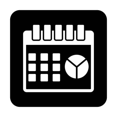 Barış Günü takvim sayfası simgesi, vektör illüstrasyonu