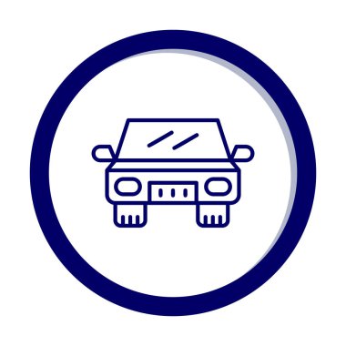 Araba düz simgesi. Vektör çizim 