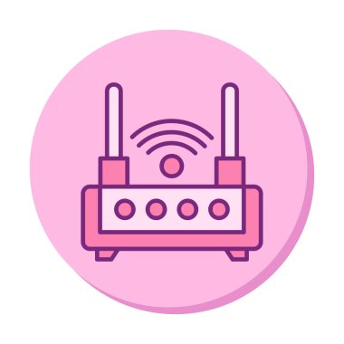  Wi-fi yönlendirici vektör illüstrasyonu