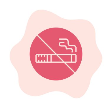 Proje ve eğlence için sigara içme simgesi yok