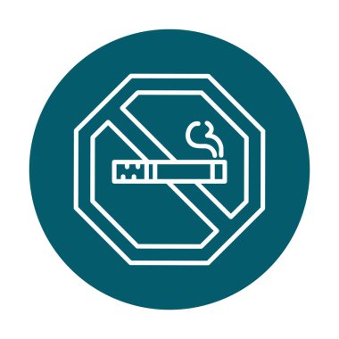 Proje ve eğlence için sigara içme simgesi yok