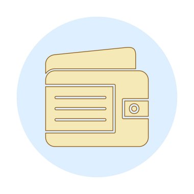 Cüzdan web simgesi, vektör illüstrasyon tasarımı