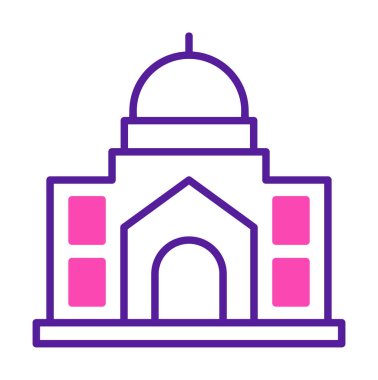 Cami bina simgesini, vektör çizim  