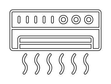 Klima ikonu vektör illüstrasyonu