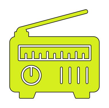 radyo simgesi web basit illüstrasyon