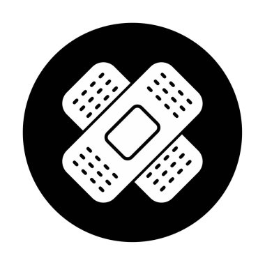 Yara bandı simgesi, vektör illüstrasyonu  