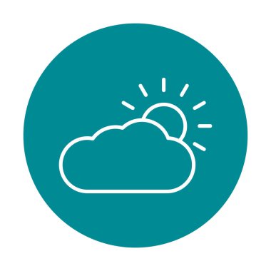 Hava durumu simgesi, vektör illüstrasyonu 