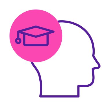 Simge, vektör illüstrasyon tasarımı öğreniliyor                  