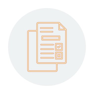 belgelerin vektör çizimi simgesi  