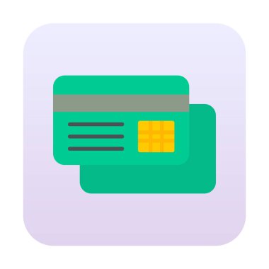  kredi düzlüğü iş simgesi vektör illüstrasyonu  