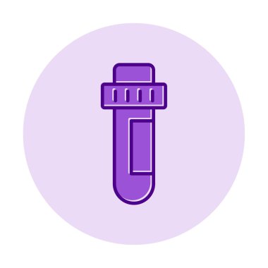 test tüpü modern simge vektör çizimi