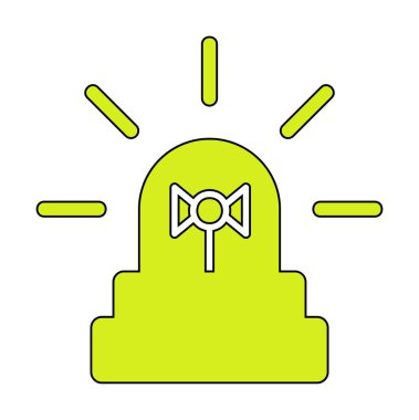 Siren simgesi, vektör çizimi 