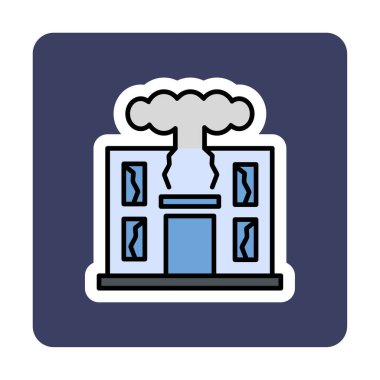 Savaş Yıkım konsepti vektör çizimi