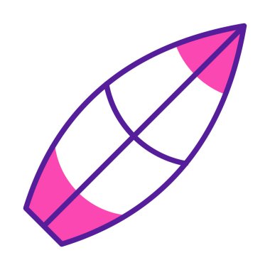 sörf tahtası vektör illüstrasyonu modern simge