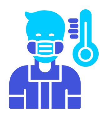 Maske simgesi takan basit bir adam, taslak biçimi