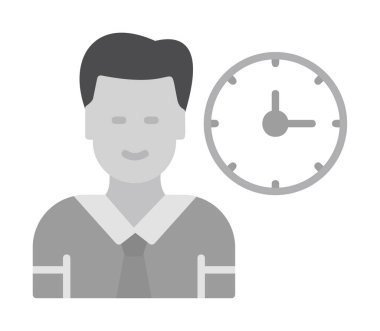 Çalışma Zamanı web simgesi vektör illüstrasyonu