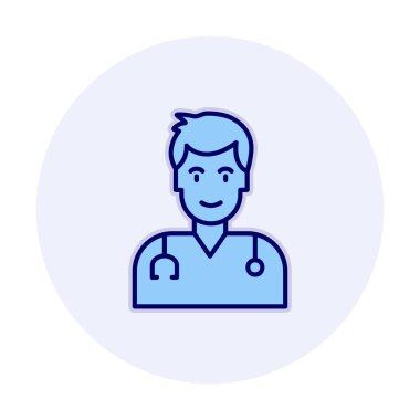 Doktor simgesinin vektör çizimi