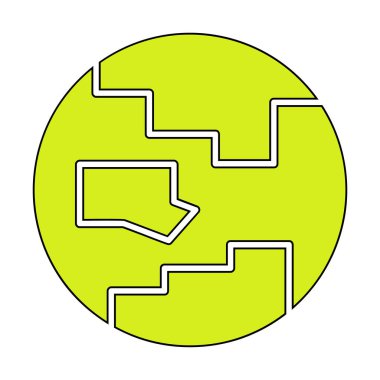 earth icon, vector illustration simple design