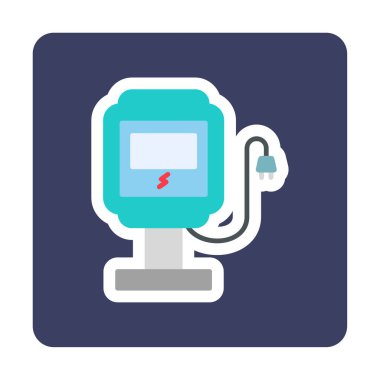 İstasyon simgesi tasarımı, vektör illüstrasyonu yükleniyor