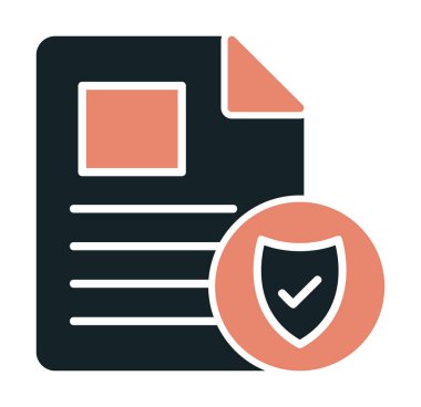 Onaylanmış Belge simgesi, vektör illüstrasyonu basit tasarım