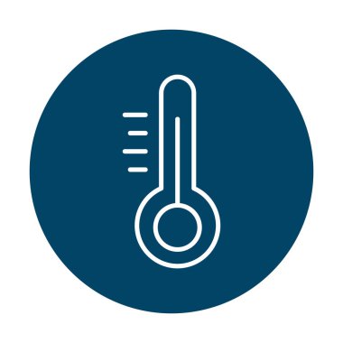 Modern termometre simgesinin vektör çizimi 