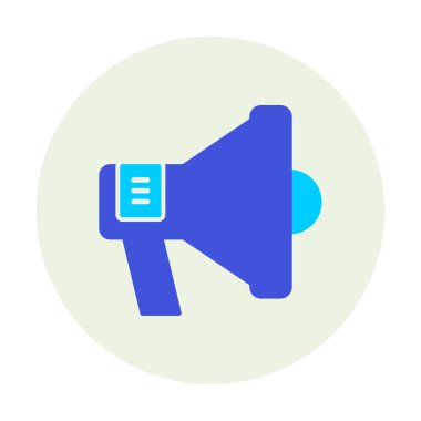 megafon simgesi, vektör illüstrasyonu