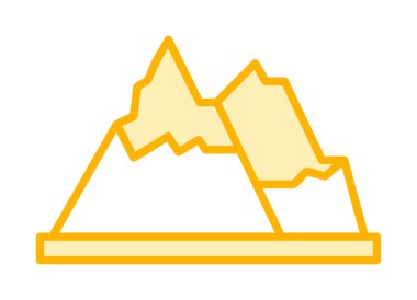 dağ ikonu vektör illüstrasyonu 