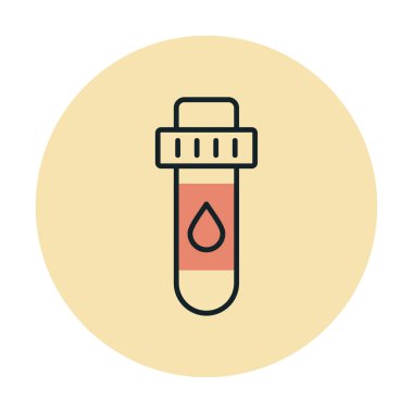 Kan Test Ağı simgesi, vektör illüstrasyonu