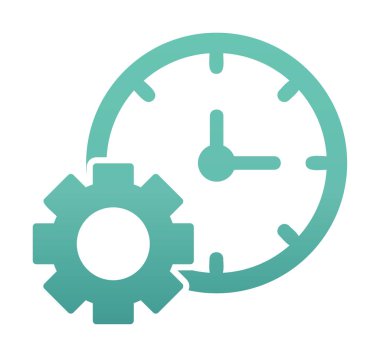 Zaman Yöneticisi web simgesi vektör illüstrasyonu