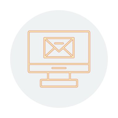 düz bilgisayar e- posta iletisi vektörü