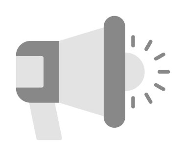 megafon simgesi, vektör illüstrasyonu