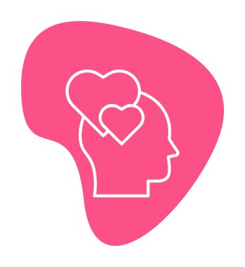 Aşık kişi ikon vektör illüstrasyonuName