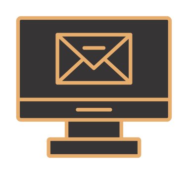 düz bilgisayar e- posta iletisi vektörü