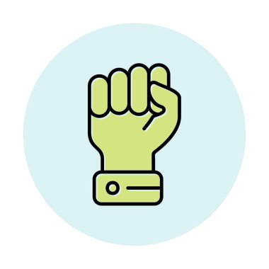 Yumruk simgesi basit vektör