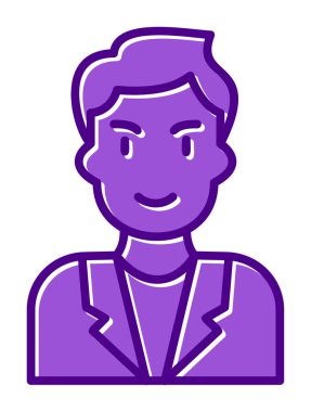 Aday erkekler simgesi, vektör illüstrasyonu 