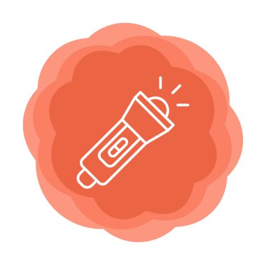 el feneri düz simge vektör çizim  