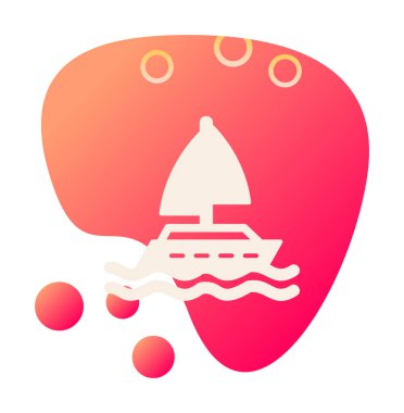 Yat simgesi vektör illüstrasyonu