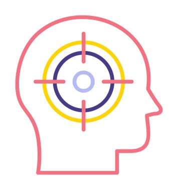 hedef simge, vektör illüstrasyonu basit tasarım