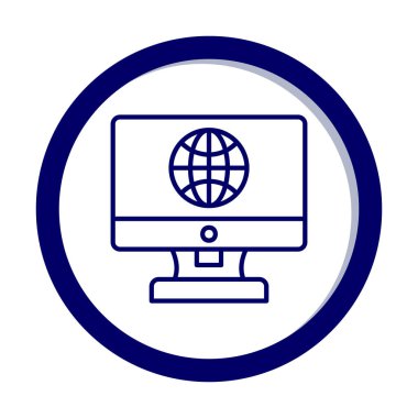 Internet bağlantısı simgesini vektör çizim