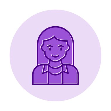 vektör kadın turist avatar karakteri 