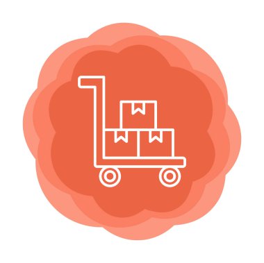 Fabrika tramvay ikonu vektör illüstrasyon tasarımı